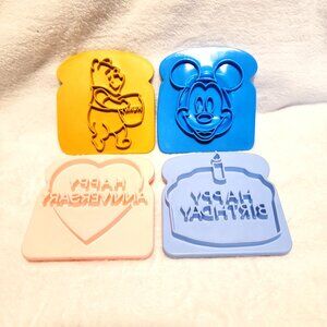 4 Vintage Cookie/Bread stamp